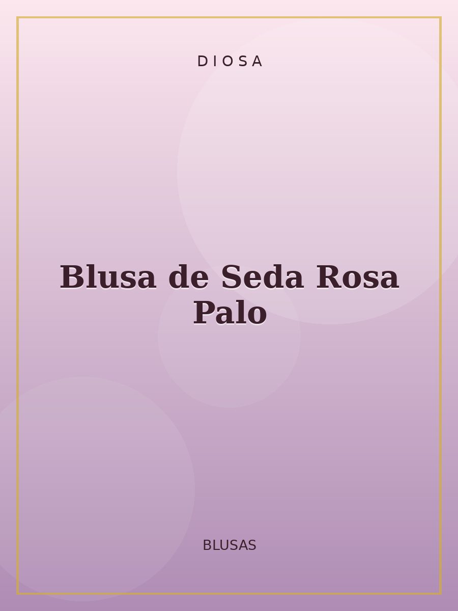 Blusa de Seda Rosa Palo