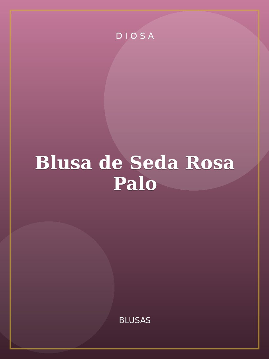 Blusa de Seda Rosa Palo