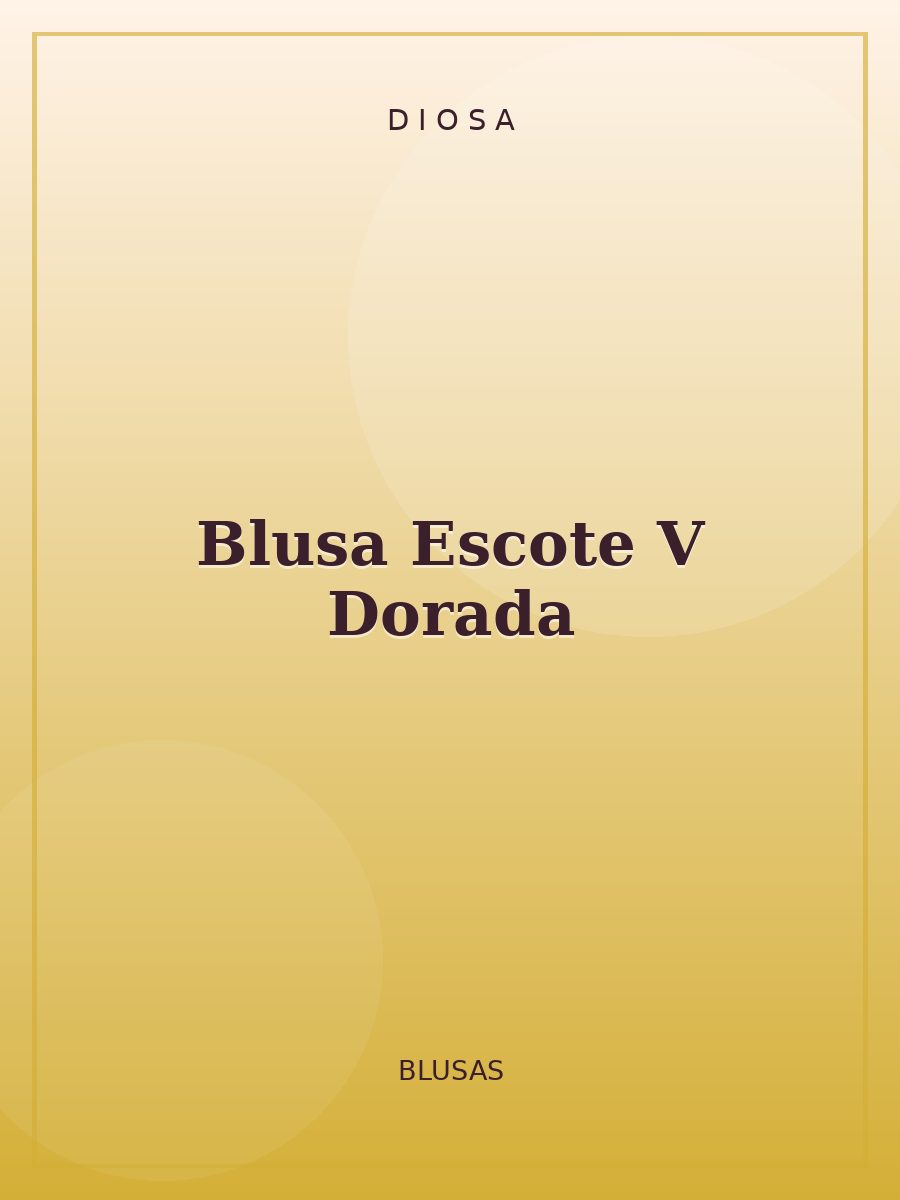 Blusa Escote V Dorada