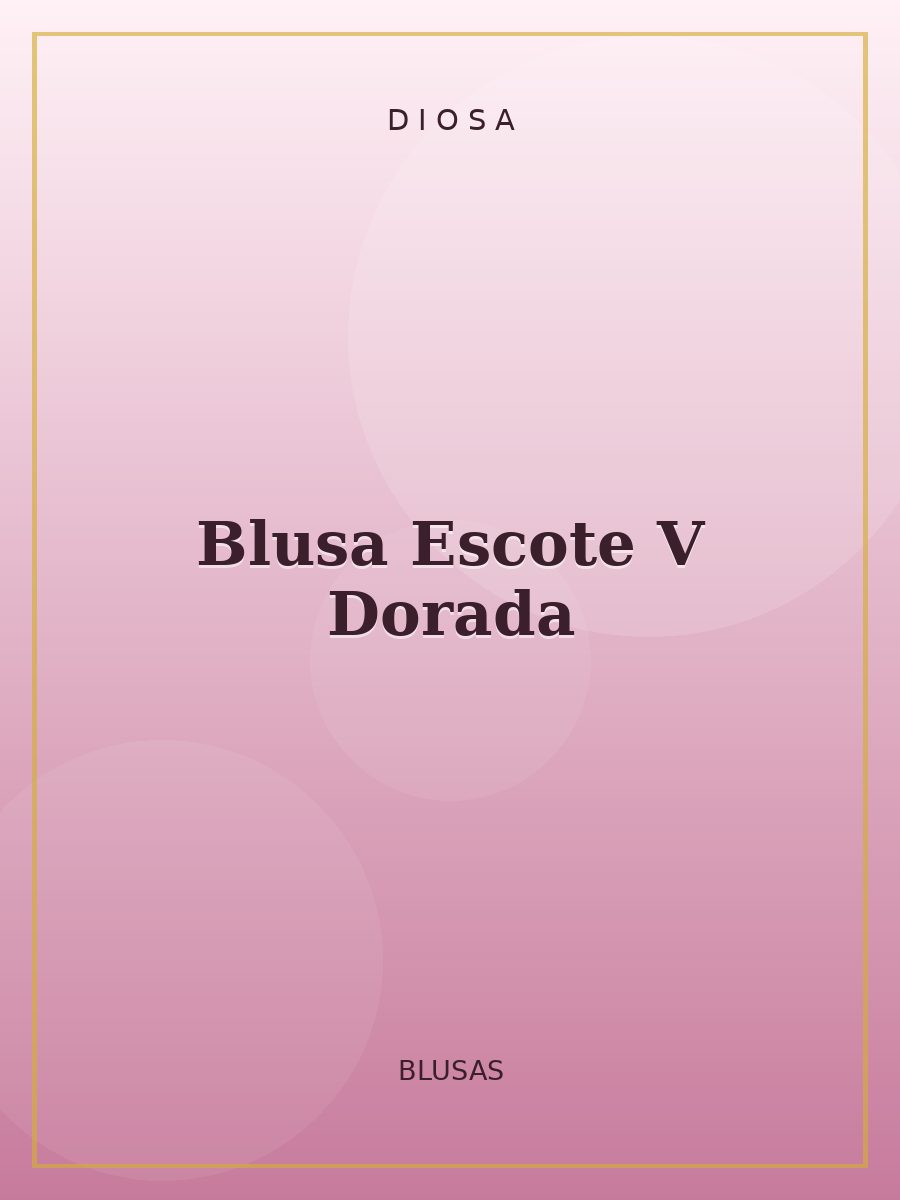 Blusa Escote V Dorada