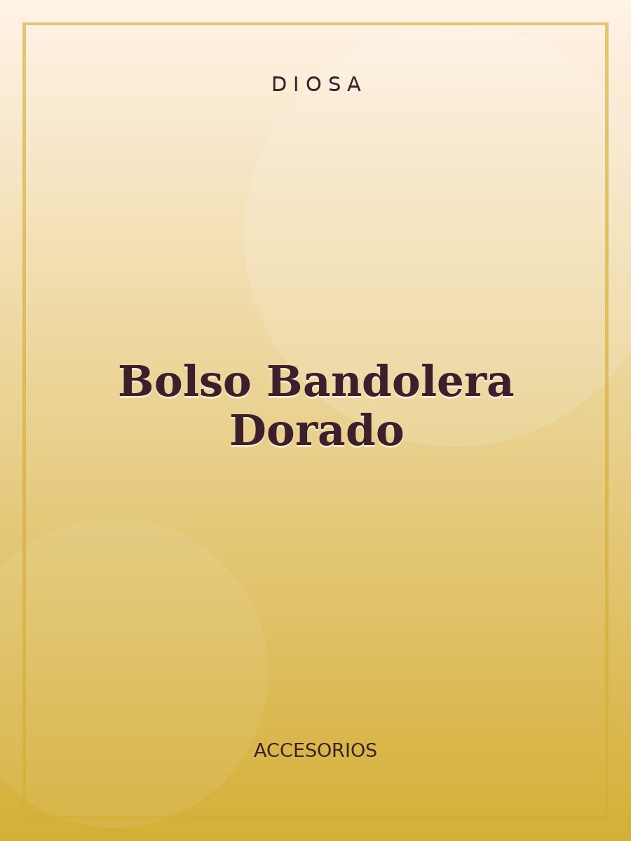 Bolso Bandolera Dorado