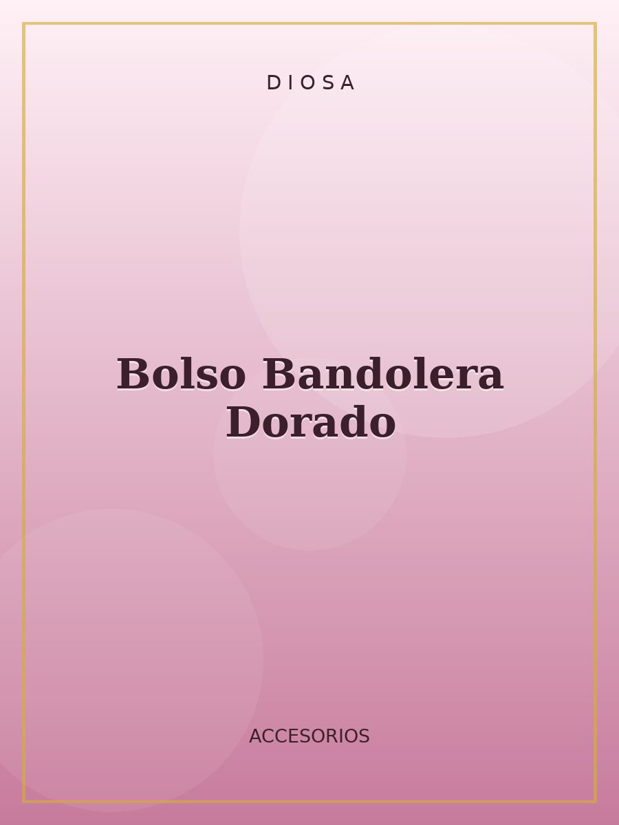 Bolso Bandolera Dorado