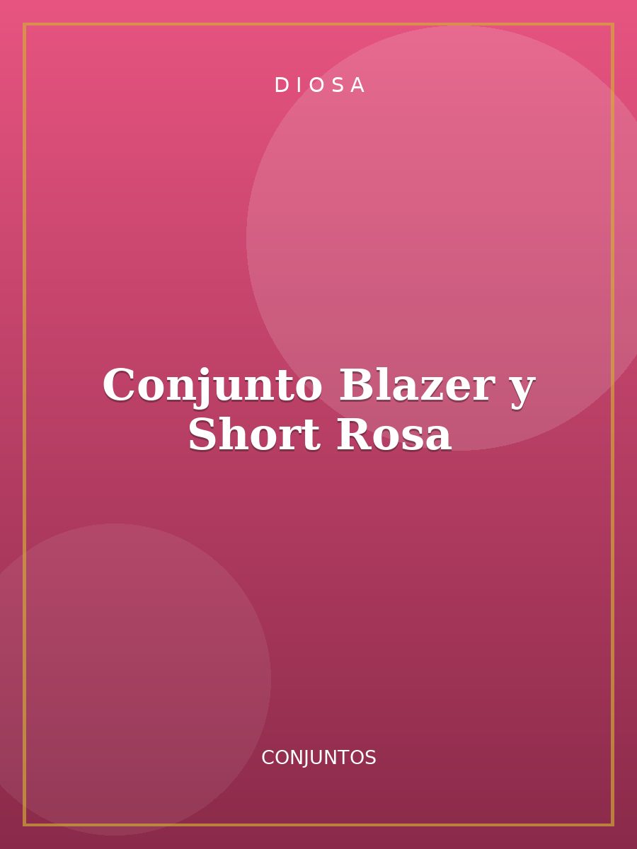 Conjunto Blazer y Short Rosa