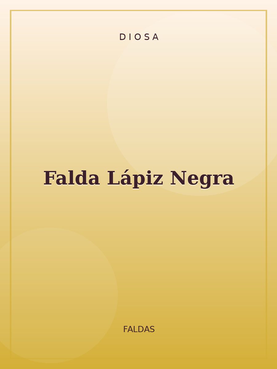 Falda Lápiz Negra