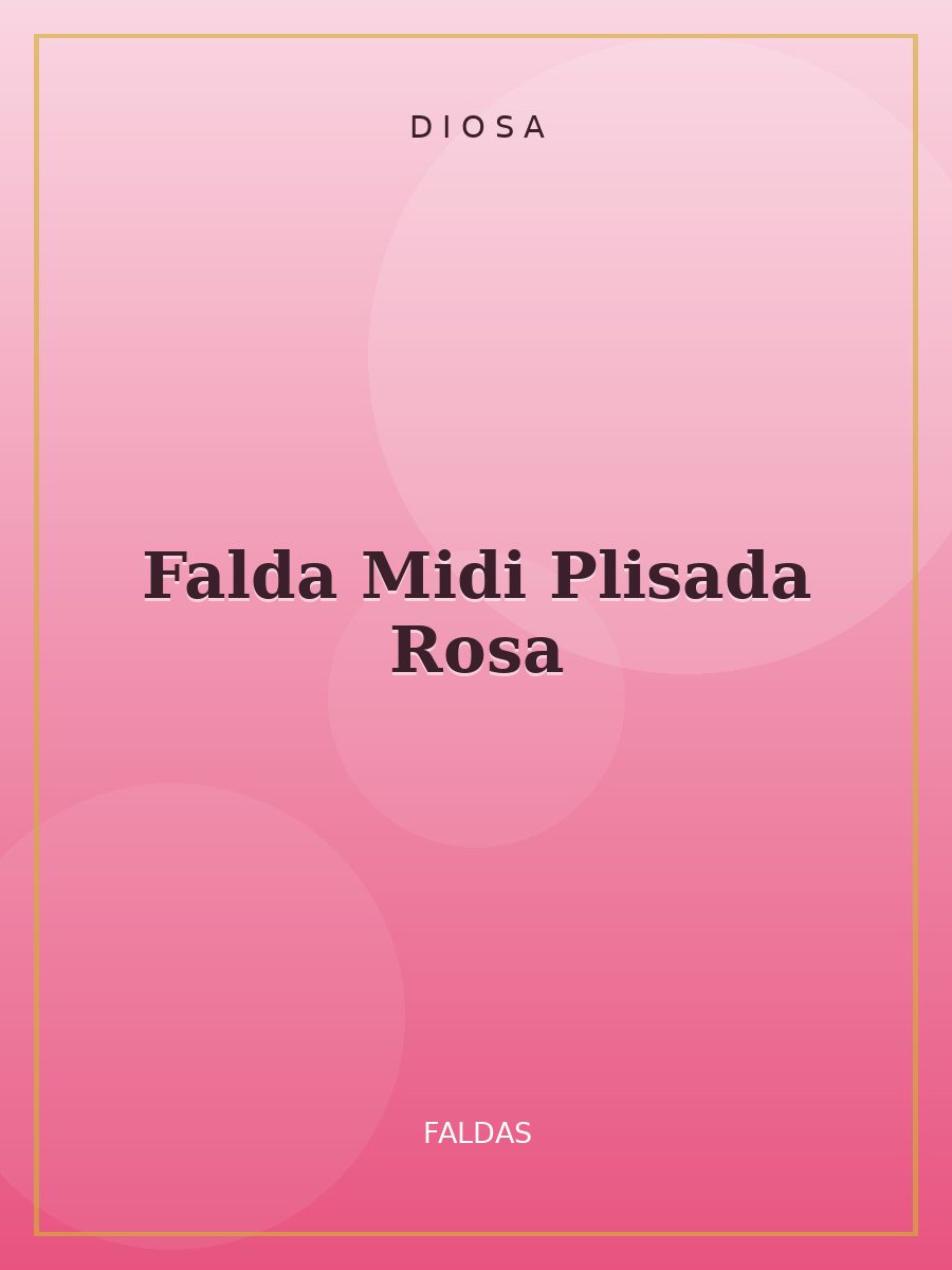 Falda Midi Plisada Rosa