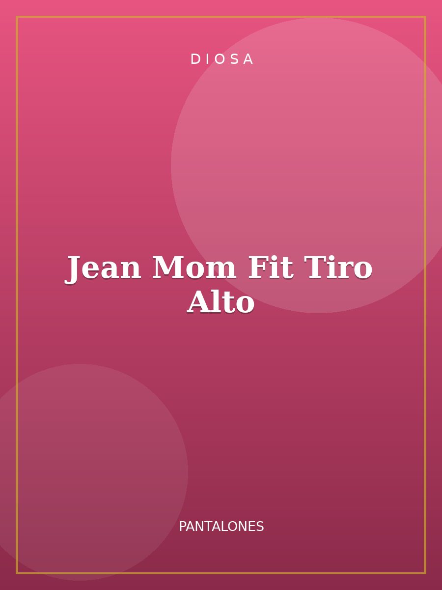 Jean Mom Fit Tiro Alto