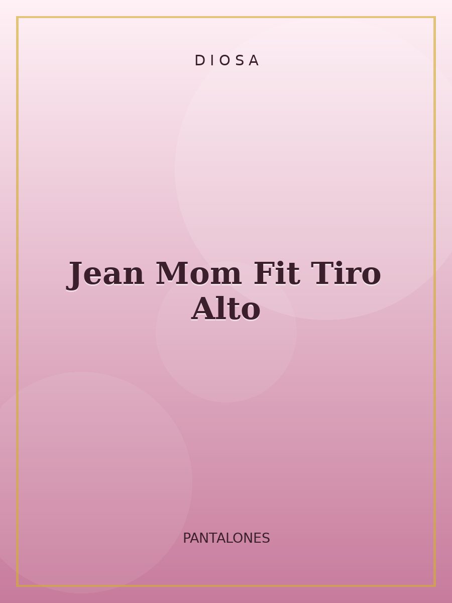 Jean Mom Fit Tiro Alto