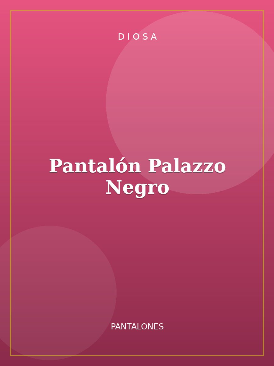 Pantalón Palazzo Negro