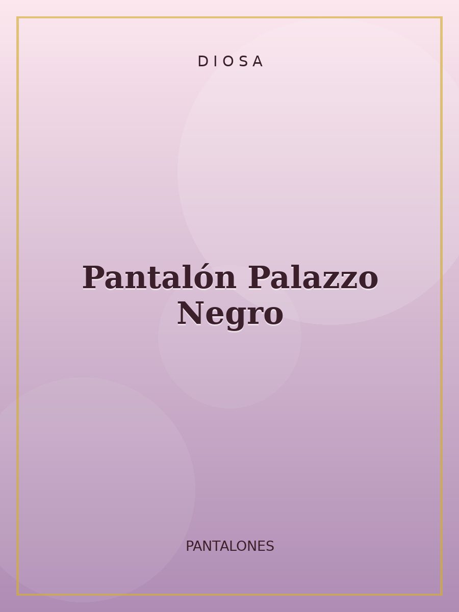 Pantalón Palazzo Negro