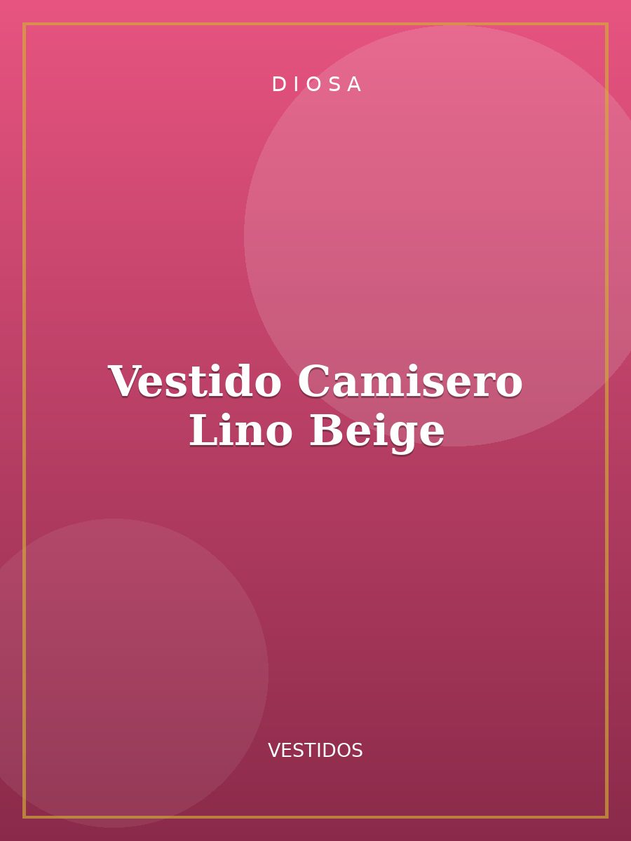 Vestido Camisero Lino Beige