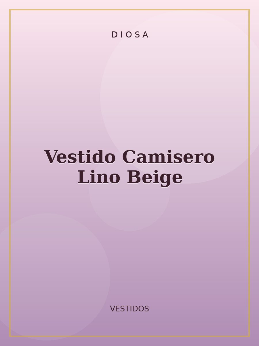Vestido Camisero Lino Beige
