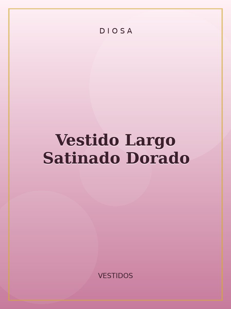 Vestido Largo Satinado Dorado