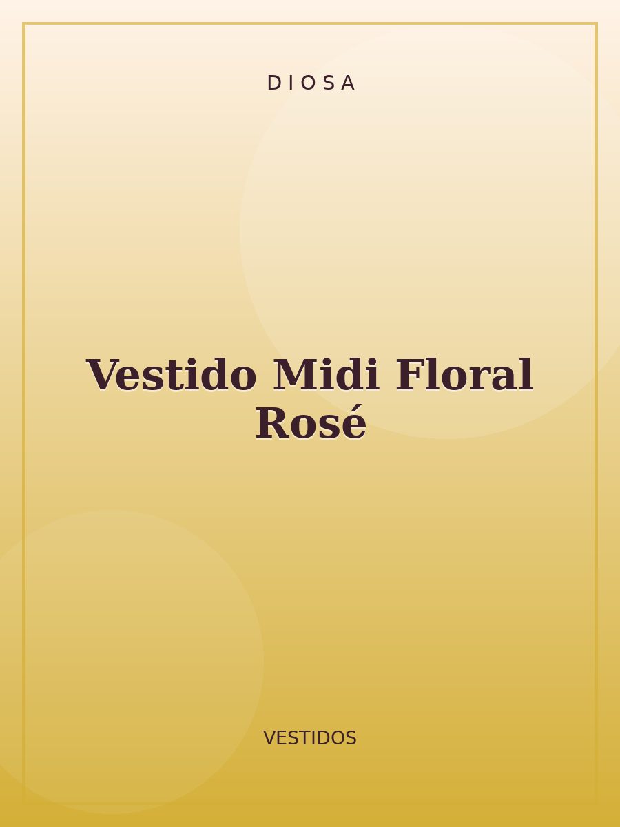 Vestido Midi Floral Rosé